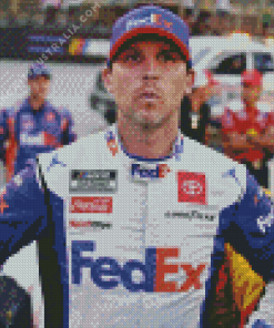 Denny Hamlin Race Car Driver Diamond Painting