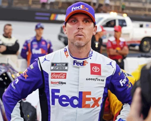 Denny Hamlin Race Car Driver Diamond Painting