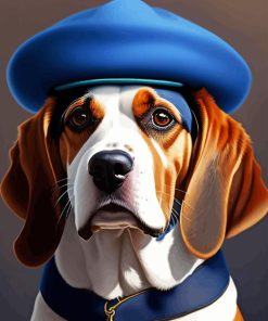 Dog With Hat Diamond Painting