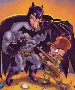 Elmer Fudd And Batman Diamond Painting