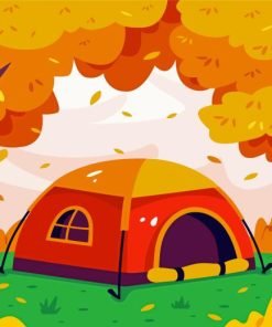 Fall Camping Diamond Painting