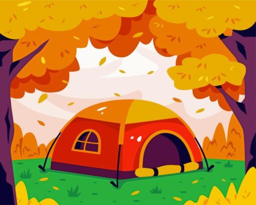 Fall Camping Diamond Painting