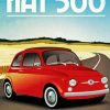 Fiat 500 Poster Diamond Painting