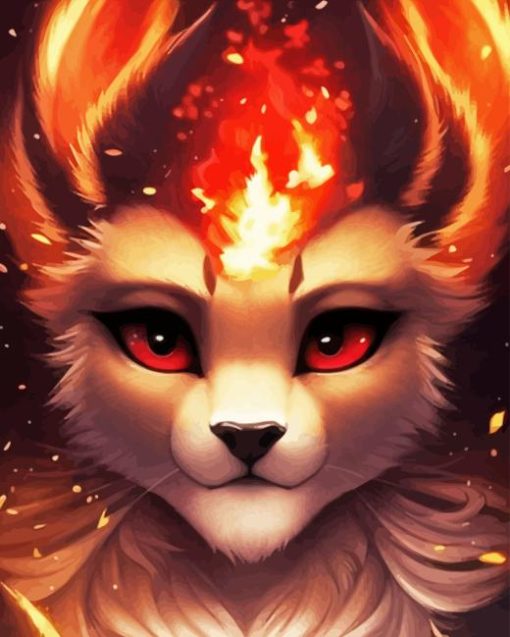 Fire Arcanine Diamond Painting