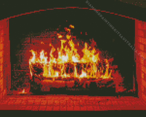 Fireplace Diamond Painting