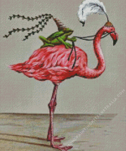 Flamingo Frog Diamond Painting