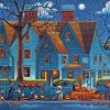 Folk Art Houses Diamond Painting