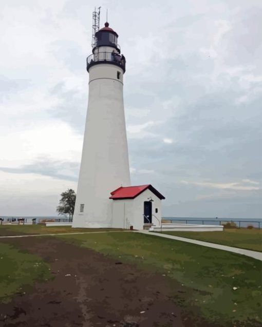 Fort Gratiot Lighthouse Diamond Painting