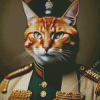 Ginger Cat In Uniform Diamond Painting