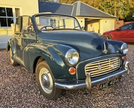 Grey Morris Minor Diamond Painting