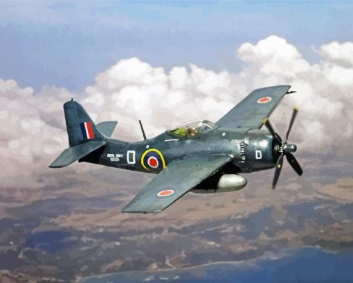 Grumman Wildcat Aircraft Diamond Painting