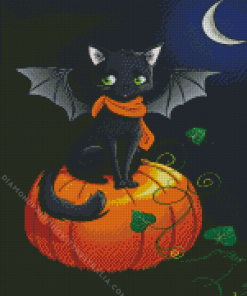 Halloween Cat Diamond Painting