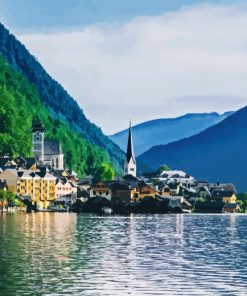 Hallstatt Lake Austria Diamond Painting