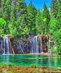 Hanging Lake Diamond Painting