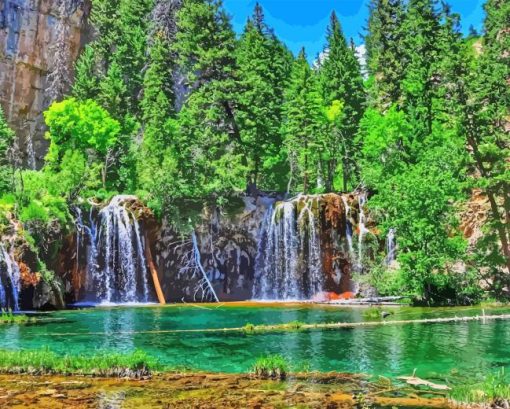 Hanging Lake Diamond Painting