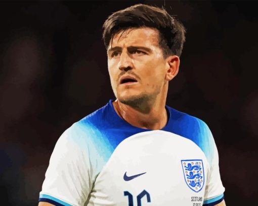 Harry Maguire Player Diamond Painting