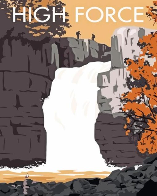 High Force Waterfall Diamond Painting