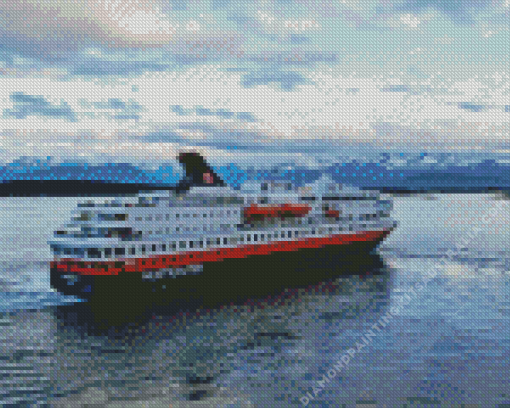 Hurtigruten Ship Diamond Painting