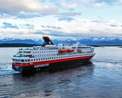 Hurtigruten Ship Diamond Painting