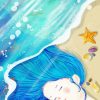 Illustration Sea Girl Diamond Painting