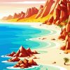 Illustration Seaside Diamond Painting