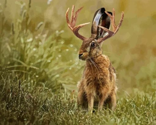 Jackalope Animal Diamond Painting