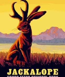 Jackalope Poster Diamond Painting