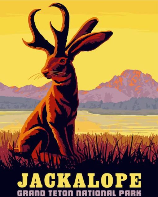 Jackalope Poster Diamond Painting