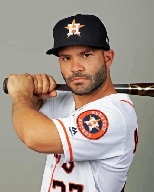 Jose Altuve Diamond Painting