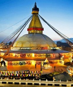 Kathmandu Stupas Diamond Painting