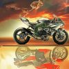 Kawasaki H2r Reflection Diamond Painting