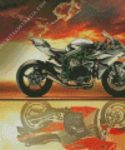 Kawasaki H2r Reflection Diamond Painting