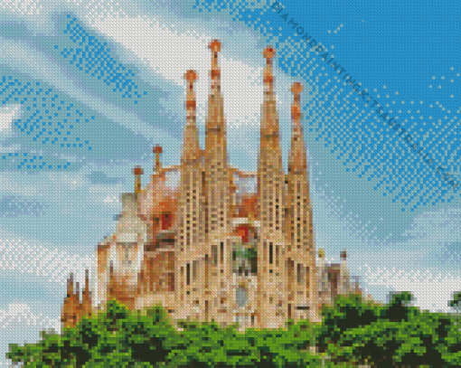 La Sagrada Familia Basilica Diamond Painting