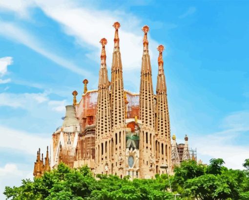 La Sagrada Familia Basilica Diamond Painting