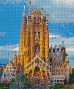 La Sagrada Familia Spain Diamond Painting