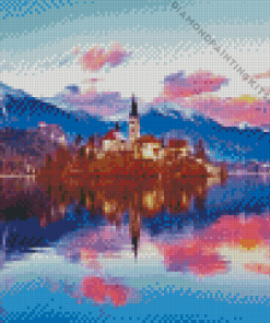 Lake Bled In Slovenia Diamond Painting