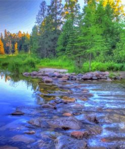 Lake Itasca Minnesota Diamond Painting