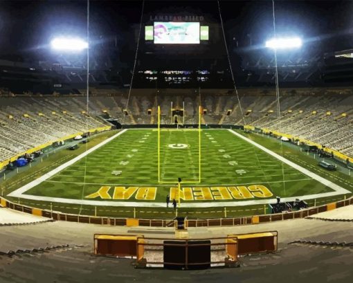 Lambeau Field Stadium Diamond Painting