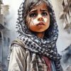 Little Girl With Keffiyeh Diamond Painting