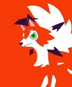 Lycanroc Pokemon Anime Diamond Painting