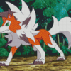 Lycanroc Pokemon Diamond Painting