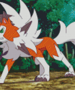 Lycanroc Pokemon Diamond Painting