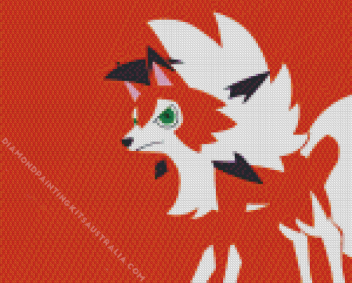 Lycanroc Pokemon Anime Diamond Painting