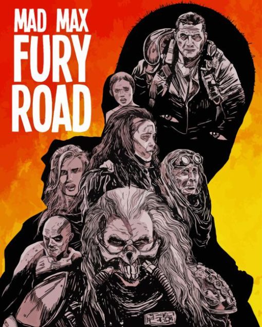 Mad Max Fury Road Poster Diamond Painting