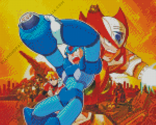 Mega Man X Legacy Diamond Painting