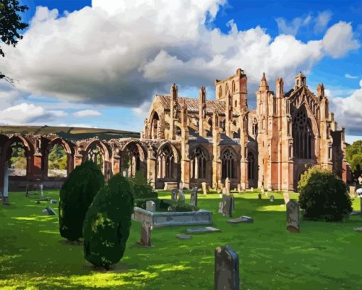 Melrose Abbey Diamond Painting