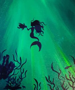 Mermaid Silhouette Diamond Painting