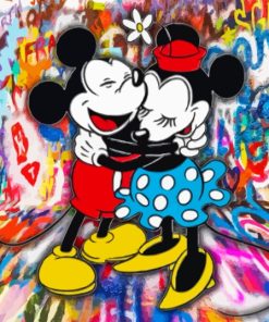 Minnie Mickey Hugging Diamond Painting