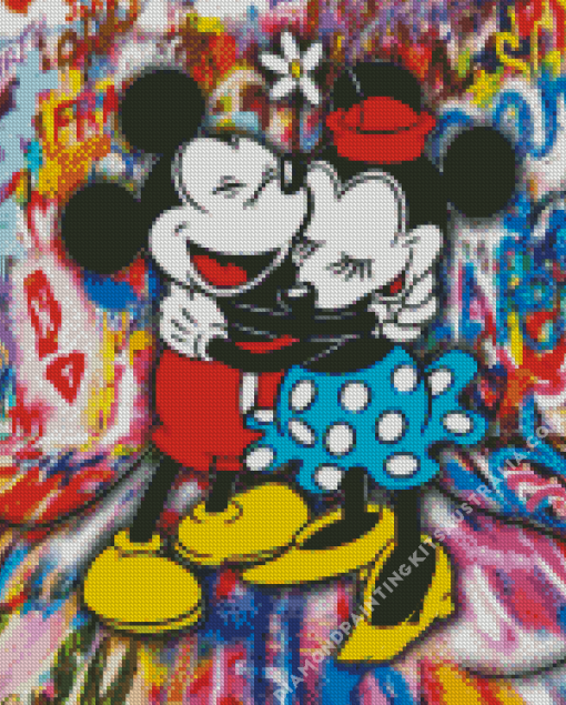 Minnie Mickey Hugging Diamond Painting