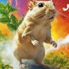 Mongolian Gerbil Art Diamond Painting